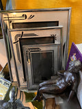 Vintage Art Deco Picture Frame Collection - Reverse-Painted Glass with Geometric Designs